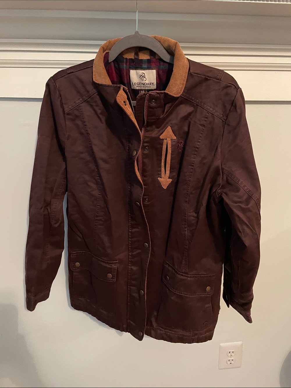Legendary Whitetails Brown Field Jacket with Tan Trim
